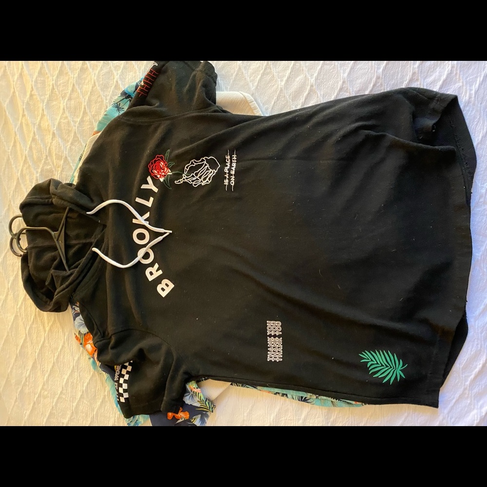 mens cutoff hoodie